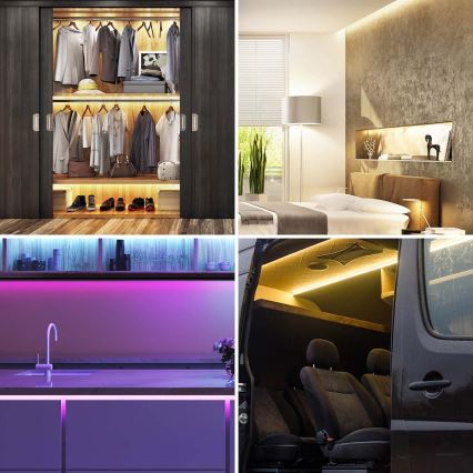 LED RGB Dimmable strip SmartLife 2,4m LED/4W/5V