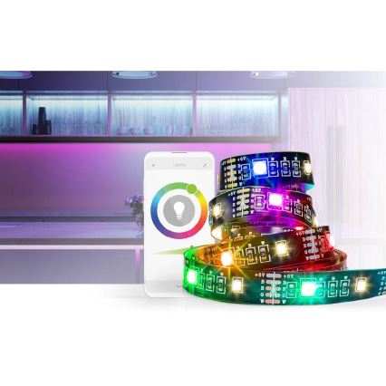 LED RGB Dimmable strip SmartLife 2,4m LED/4W/5V