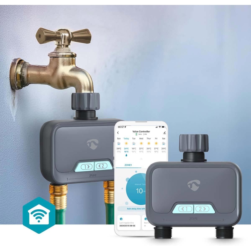 Water flow regulator 4xAA Wi-Fi Tuya IP54