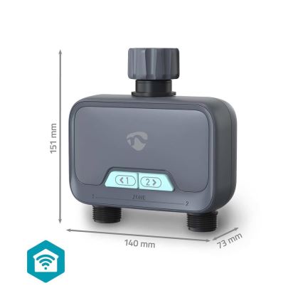 Water flow regulator 4xAA Wi-Fi Tuya IP54
