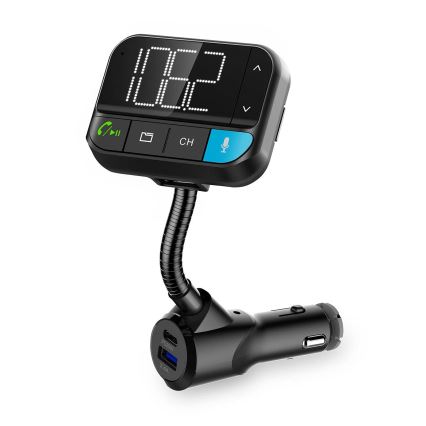 FM car transmitter with hands-free function