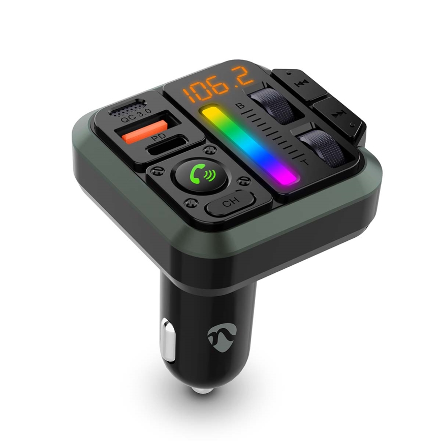 FM car transmitter with hands-free function