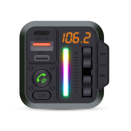 FM car transmitter with hands-free function