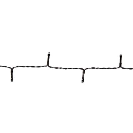 LED  outdoor string lights 48xLED/7 functions/3xAA 4,1m IP44 warm white