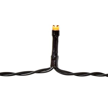 LED Outdoor String Lights 96 LEDs / 7 modes / 3xAA / 7.7 m IP44 Warm White