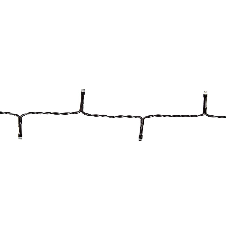 LED Outdoor String Lights 96 LEDs / 7 modes / 3xAA / 7.7 m IP44 Warm White