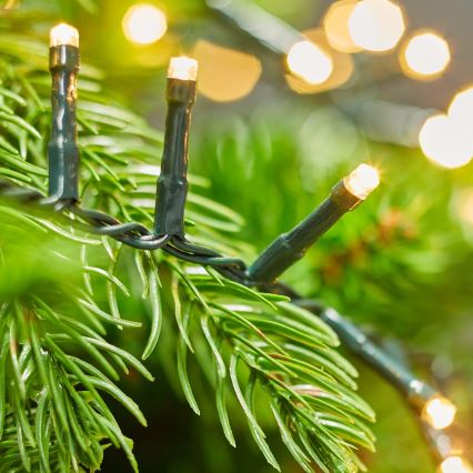LED Outdoor Christmas chain 700xLED/7 functions 17m IP44 warm white