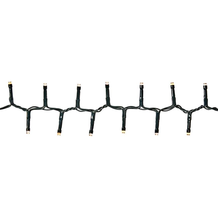 LED Outdoor String Lights, 700 LEDs, 7 Modes, 17 m, IP44, Warm White