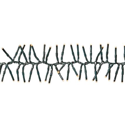 LED Outdoor Christmas chain 576xLED/7 functions 7,2m IP44 warm white