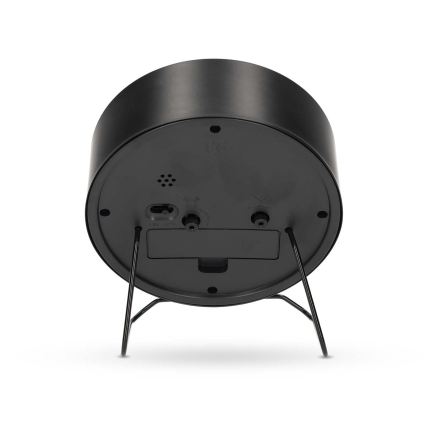 Analog alarm clock 1xAA black