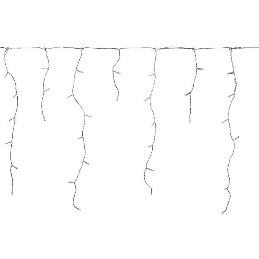 LED Outdoor Christmas curtain 360xLED/7 functions 14m IP44 cool white