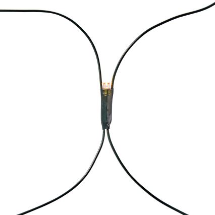 LED Outdoor Curtain, 160 LEDs / 7 Functions, 5 m, IP44, Warm White