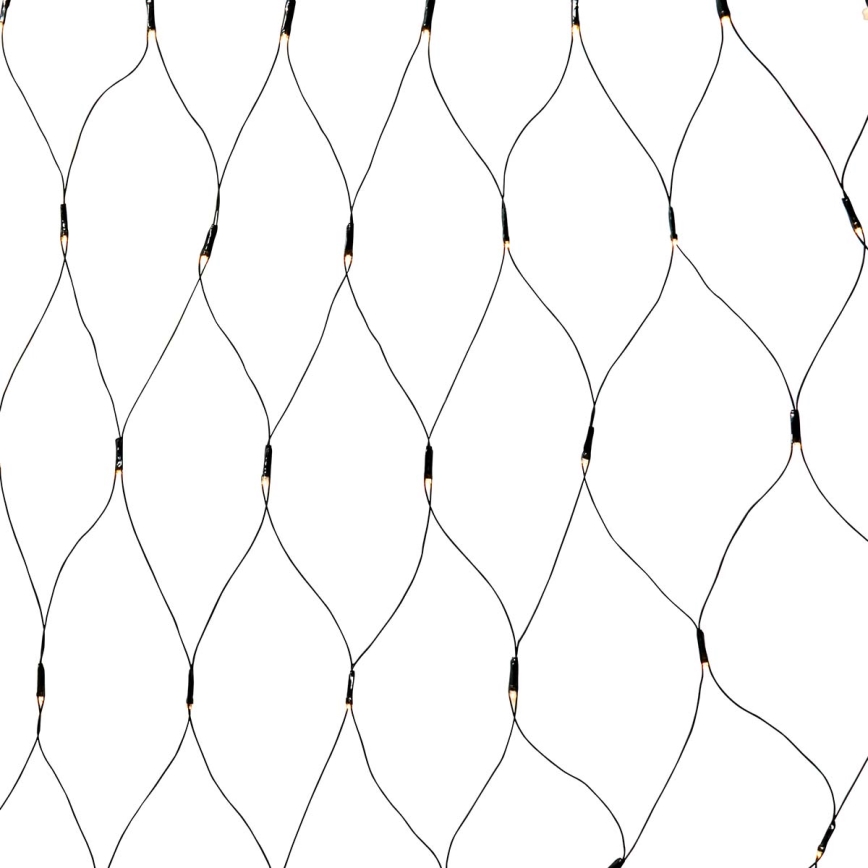 LED Outdoor Curtain Light 320 LEDs, 7 functions, 6 m, IP44, Warm White