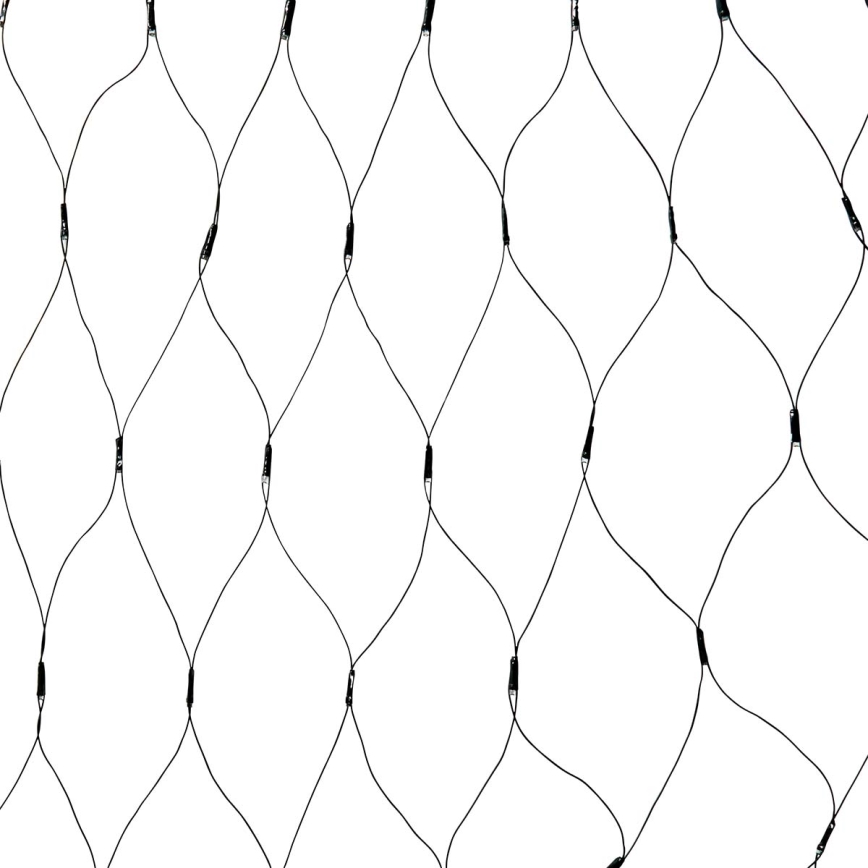 LED Outdoor Curtain Light 320 LEDs, 7 functions, 6 m, IP44, Warm White