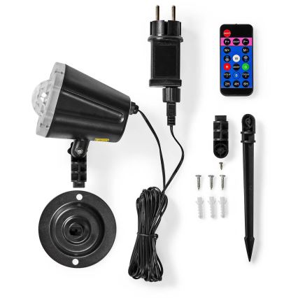 LED Laser projector 6W/230V IP65 + remote control