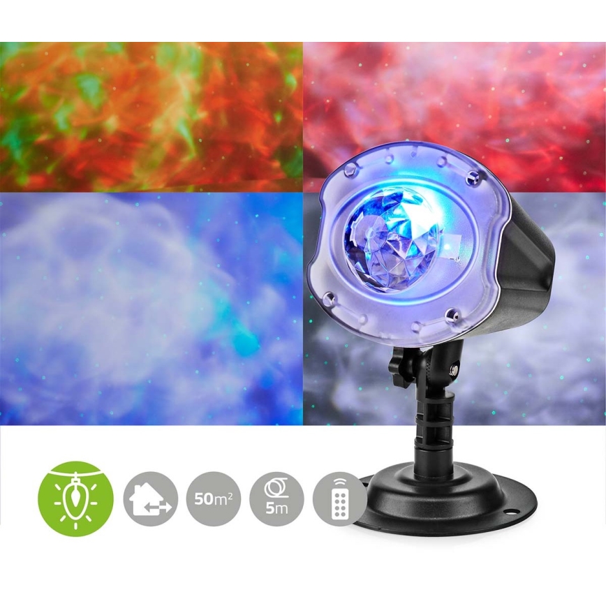 LED Laser projector 6W/230V IP65 + remote control
