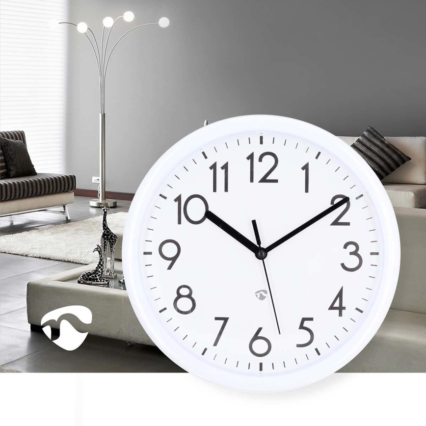 Wall clock d. 22 cm 1xAA white