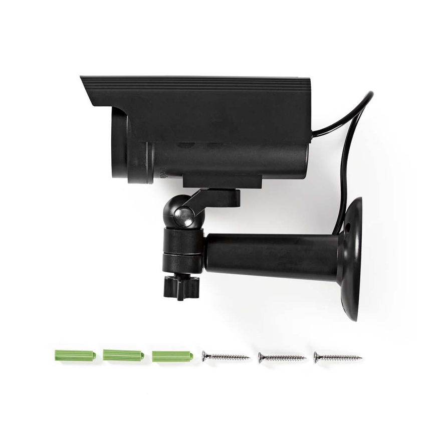 LED Security camera mockup with a solar panel 2xAA IP44