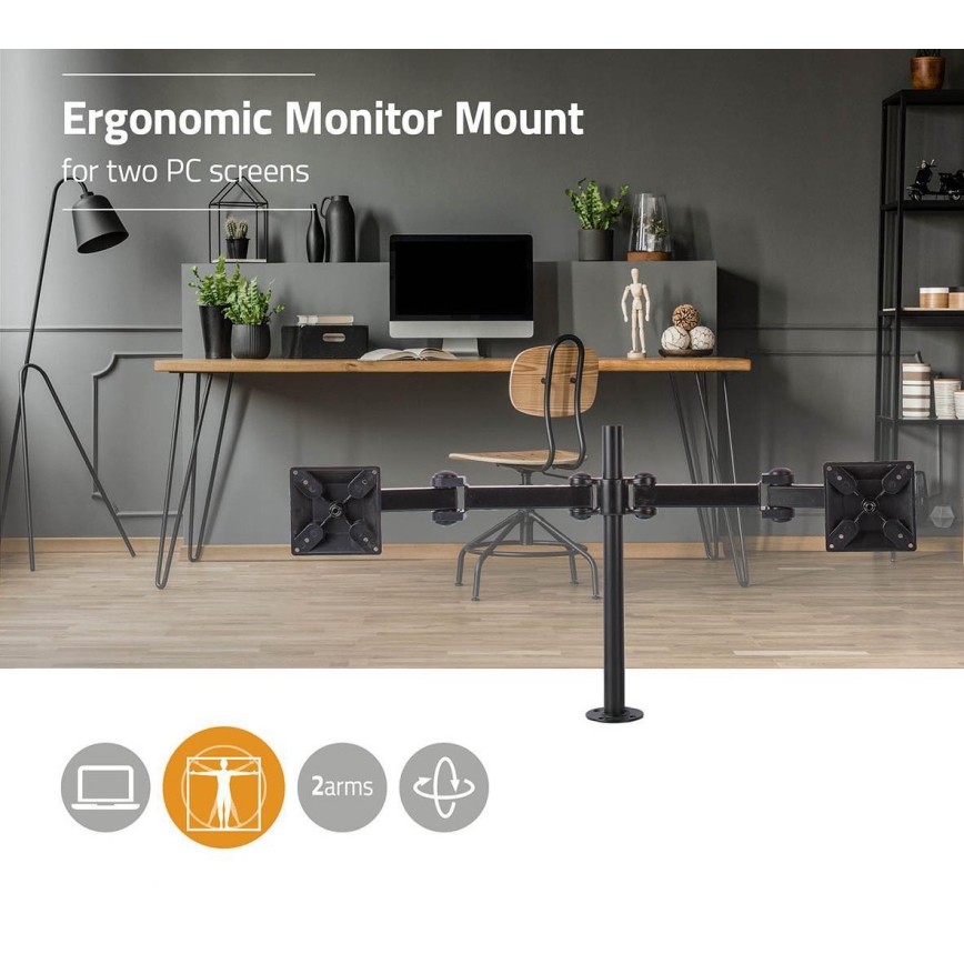 Stand for two monitors Full Motion 14-24”