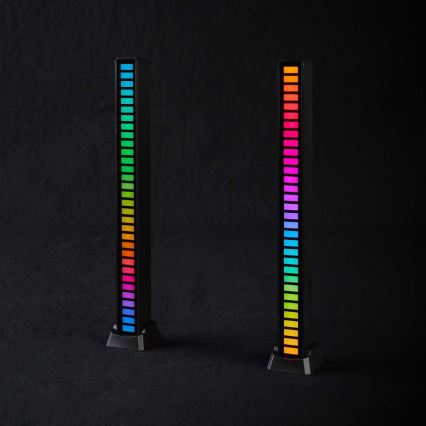 SET 2x LED RGB Rechargeable table lamp LED/250 mAh