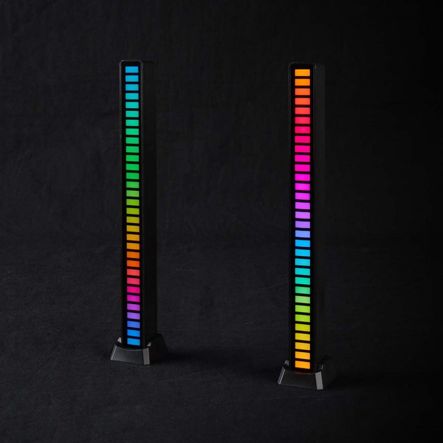 SET 2x LED RGB Rechargeable table lamp LED/250 mAh