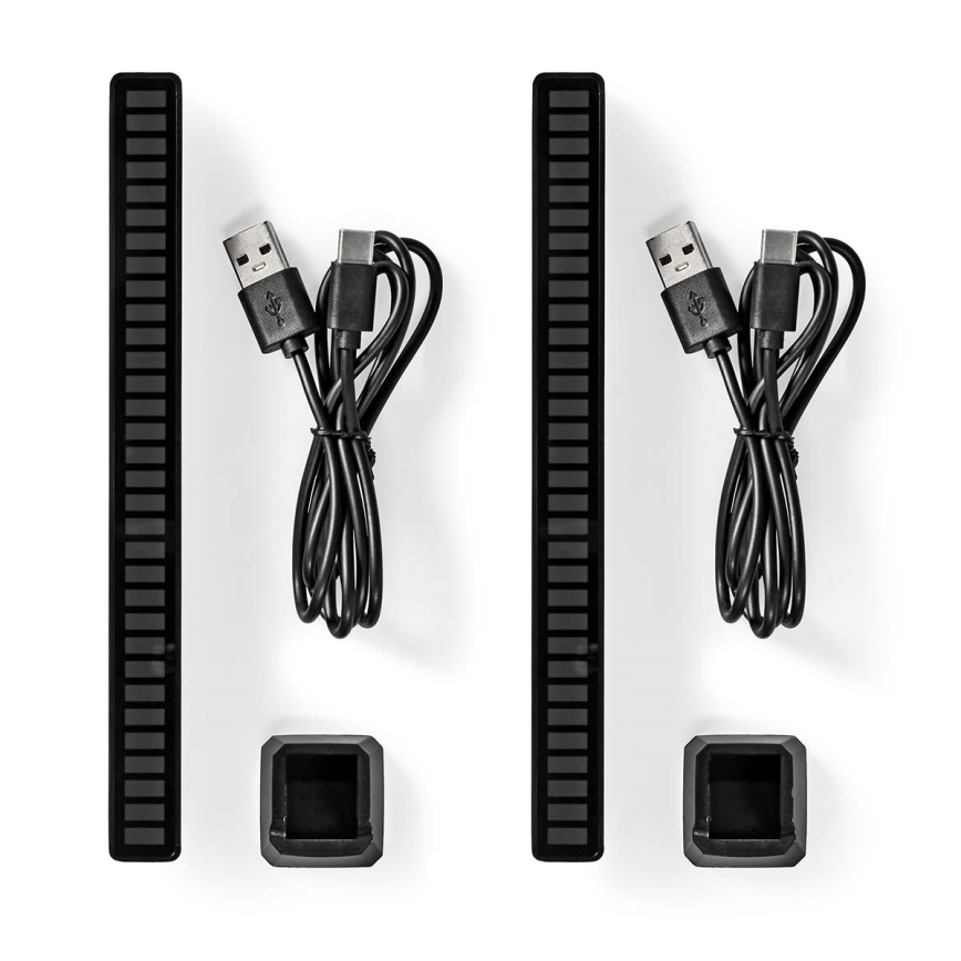 SET 2x LED RGB Rechargeable table lamp LED/250 mAh