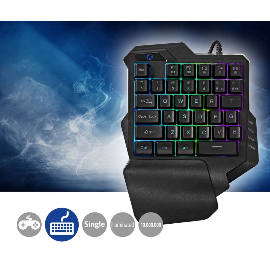 LED RGB One-handed gaming keyboard 5V