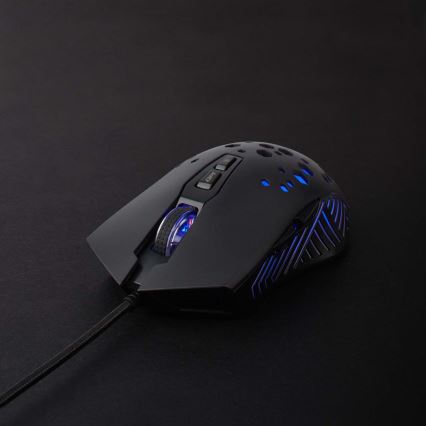 LED Gaming mouse 800/1200/2400/3200/4800/7200 DPI 7 buttons black