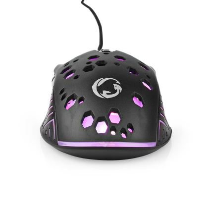 LED Gaming mouse 800/1200/2400/3200/4800/7200 DPI 7 buttons black