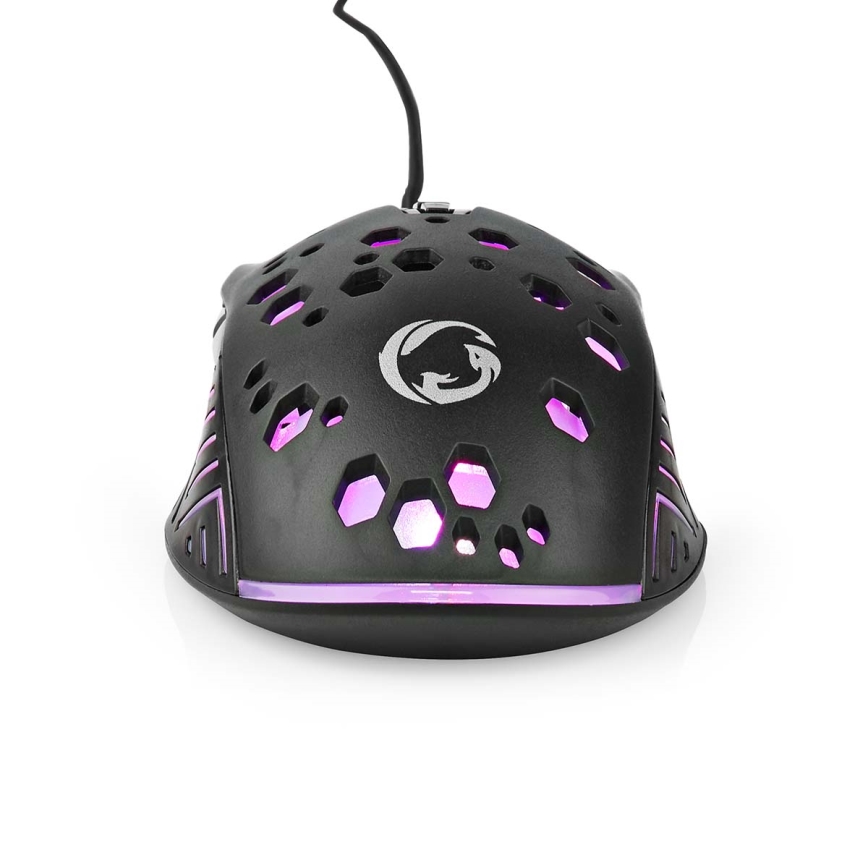 LED Gaming mouse 800/1200/2400/3200/4800/7200 DPI 7 buttons black