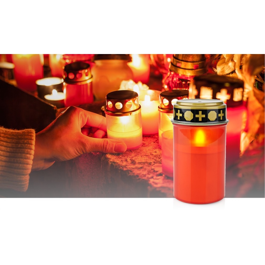 LED Grave candle LED/2xAA IP44