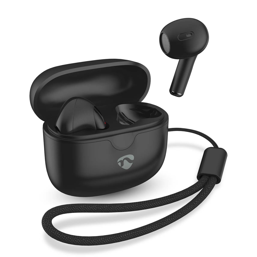 Wireless earphones 250 mAh + 2x 30 mAh black