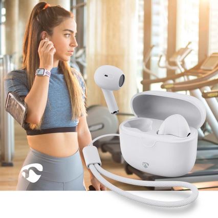 Wireless earphones white