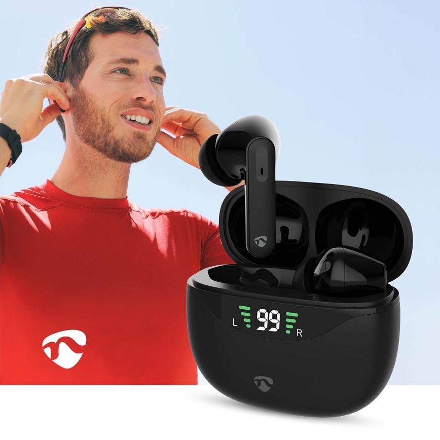 Wireless earphones with ANC black
