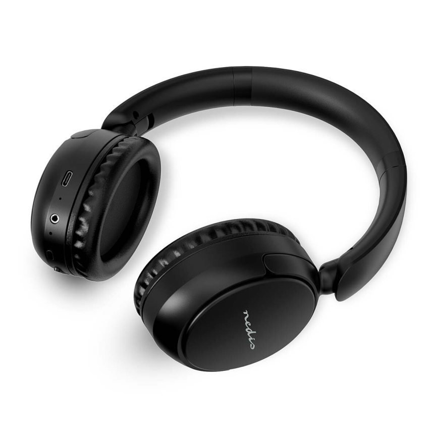 Wireless headphones with a microphone black