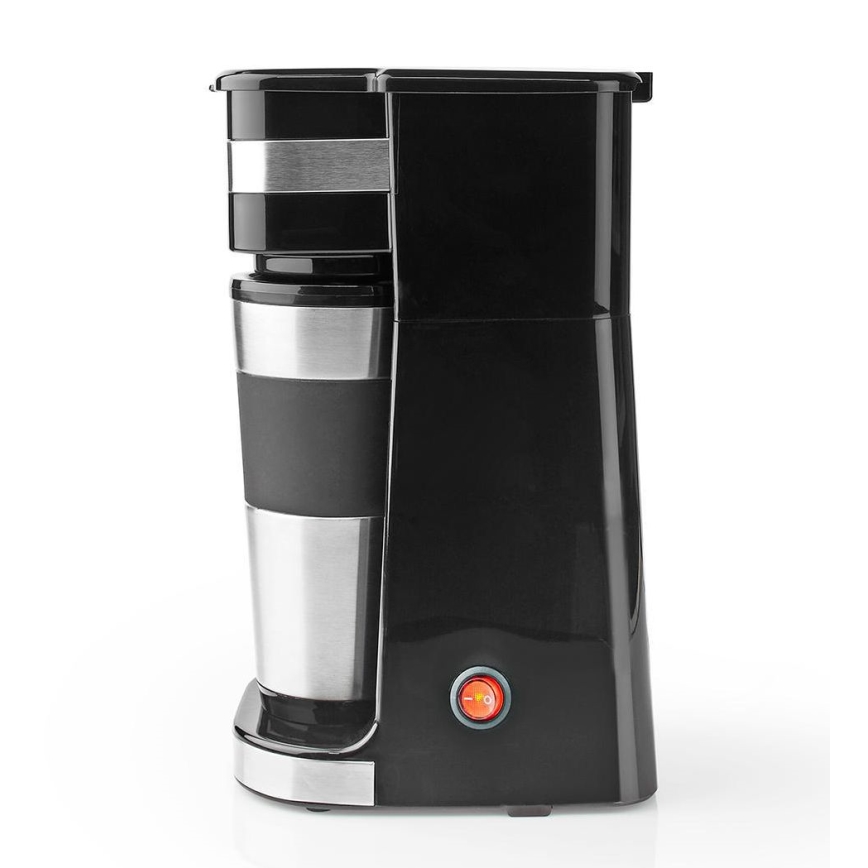 Coffee machine for one mug 0,4 l with travel mug