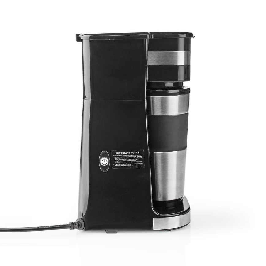 Coffee machine for one mug 0,4 l with travel mug