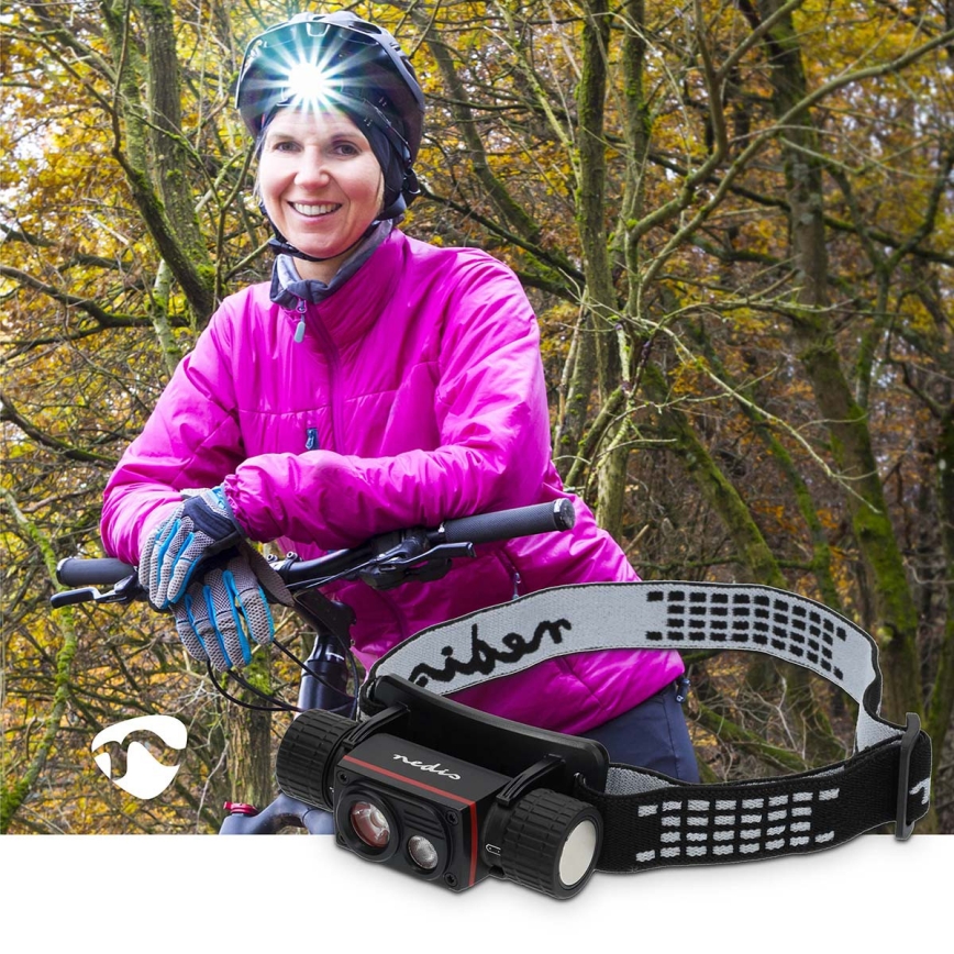 Dimmable LED Rechargeable Aluminum Headlamp LED/10W/5V 2200 mAh IPX8 Black