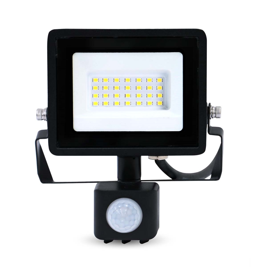 Plug-in LED Floodlight with Motion and Dusk Sensor LED/20W/230V IP44