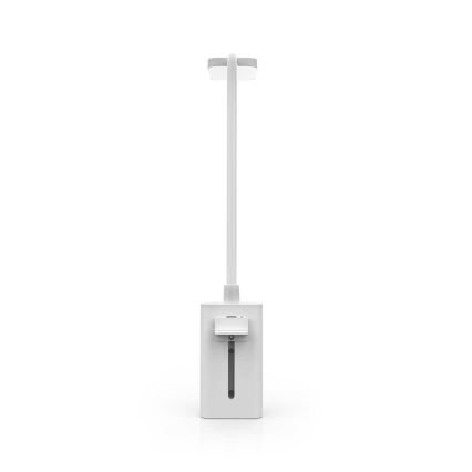 Dimmable Rechargeable Touch-Control LED Clip-On Flexible Desk Lamp, 5W / 1200 mAh, White