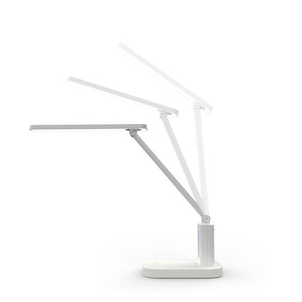 Dimmable rechargeable LED touch desk lamp with display LED/7,5W/1200 mAh 3000/4000/5700K CRI 90 white