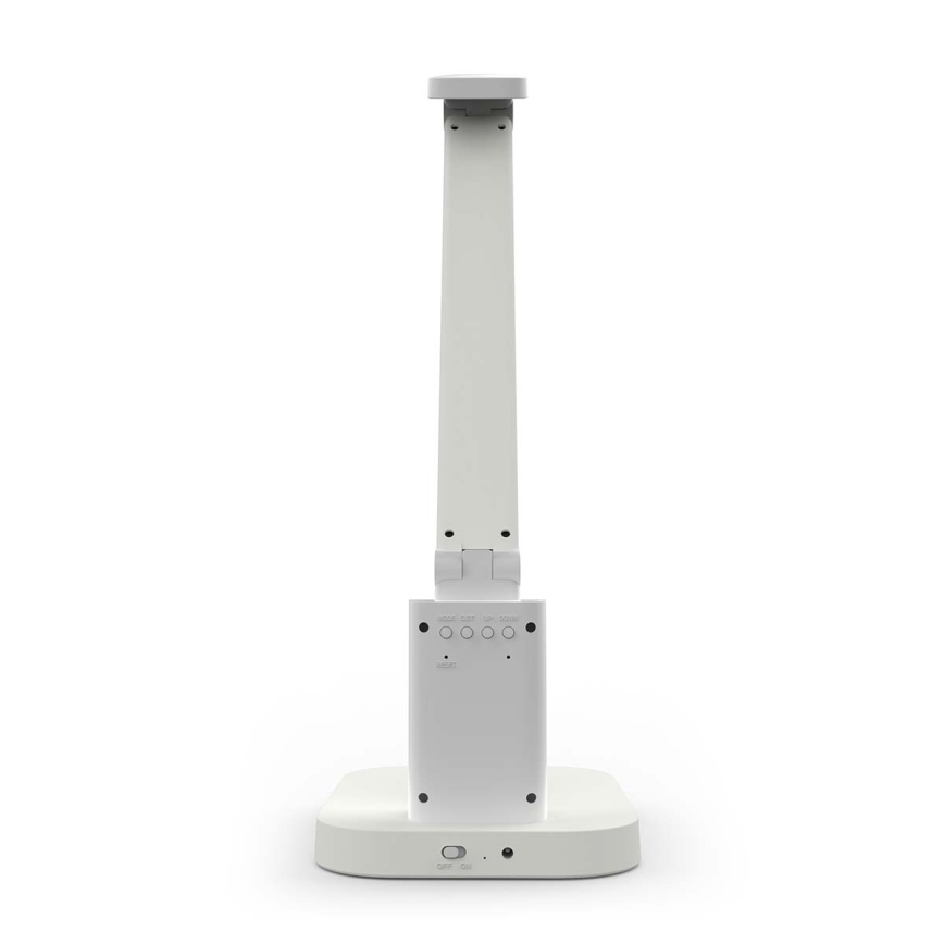 Dimmable rechargeable LED touch desk lamp with display LED/7,5W/1200 mAh 3000/4000/5700K CRI 90 white