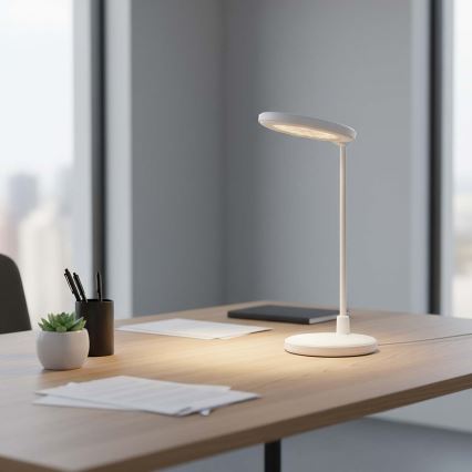 LED Dimmable Rechargeable Touch Lamp with Mirror LED/6W/1200 mAh 3000/4000/5700K CRI 90 White