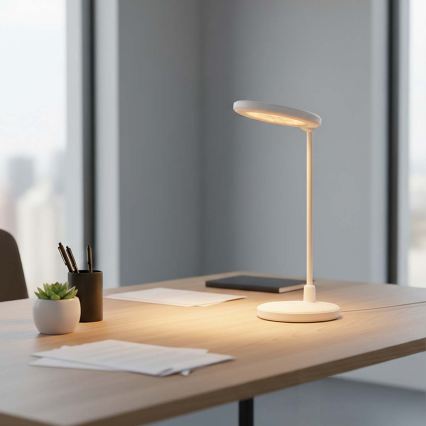 LED Dimmable Rechargeable Touch Lamp with Mirror LED/6W/1200 mAh 3000/4000/5700K CRI 90 White
