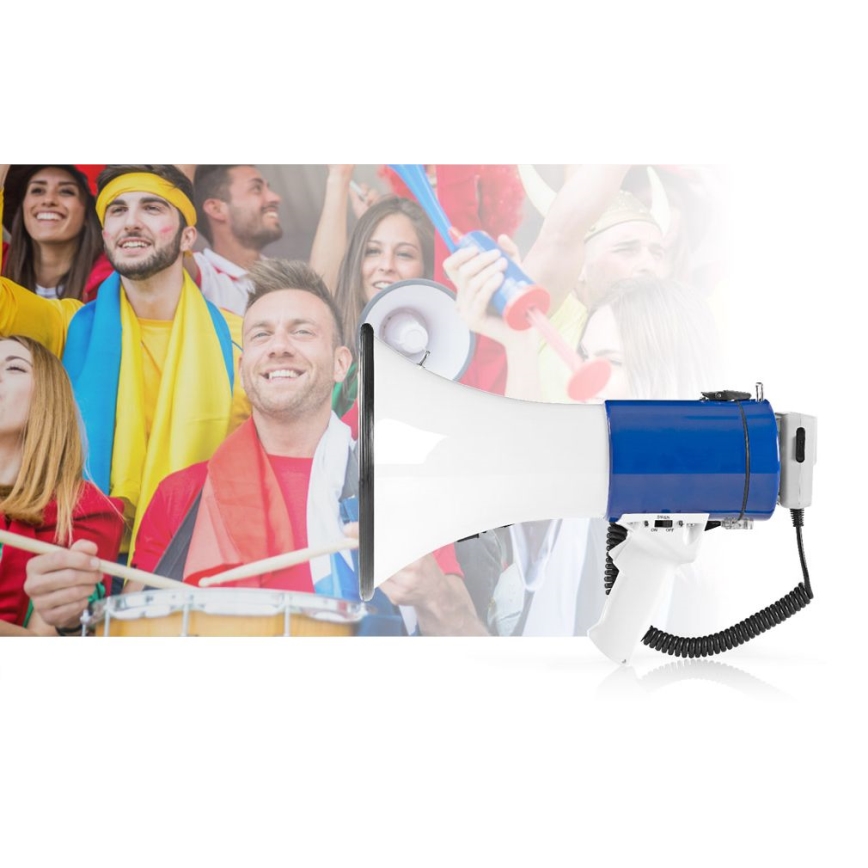 Megaphone with an external microphone 25W/8xD