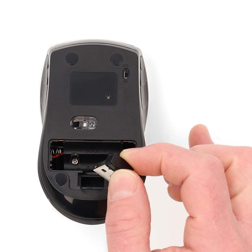 Wireless mouse 800/1200/1600 DPI 2xAAA black