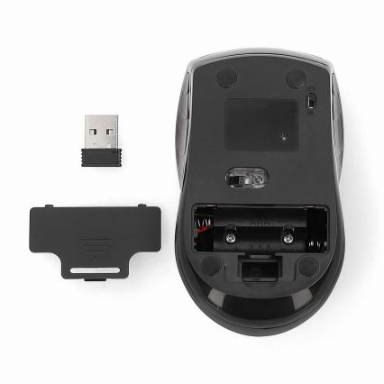 Wireless mouse 800/1200/1600 DPI 2xAAA black