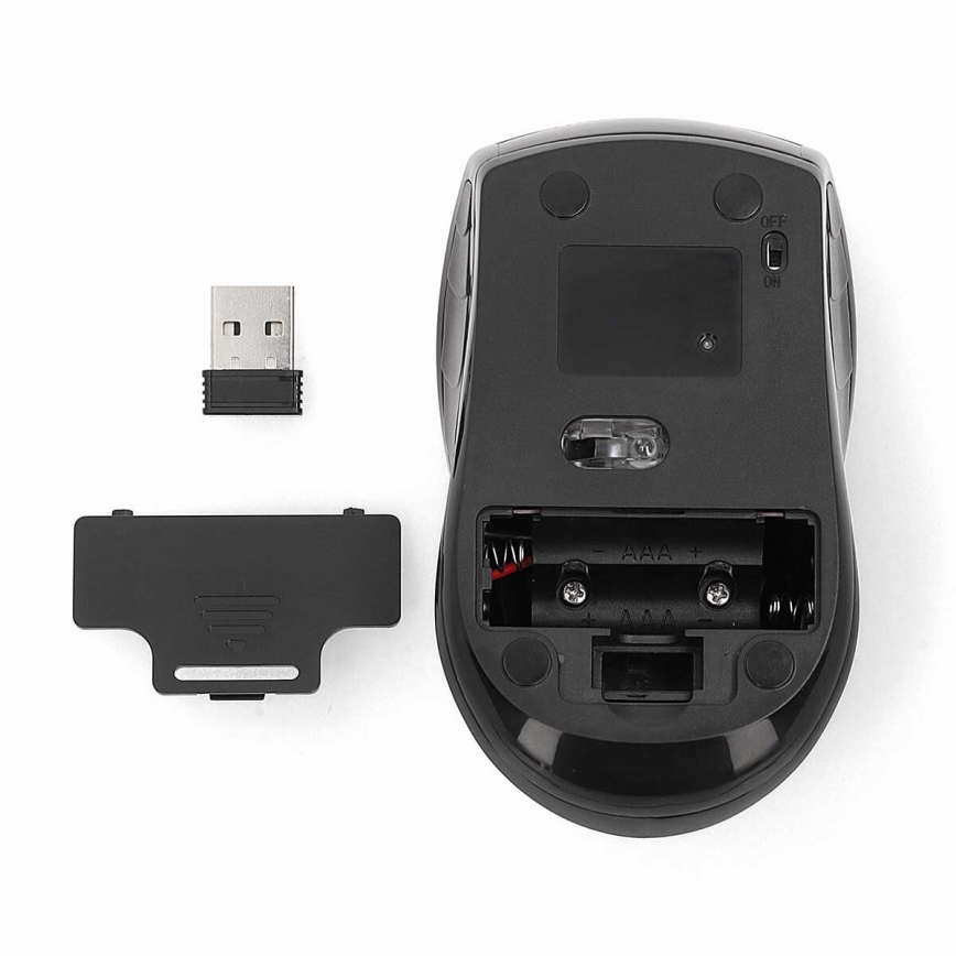 Wireless mouse 800/1200/1600 DPI 2xAAA black