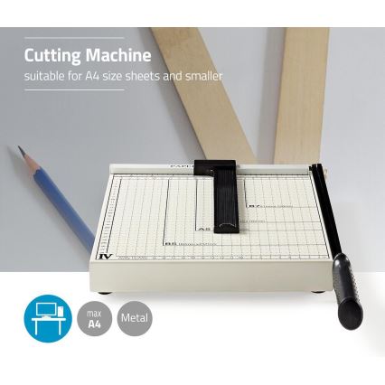 Paper cutter A4 210 x 297 mm white