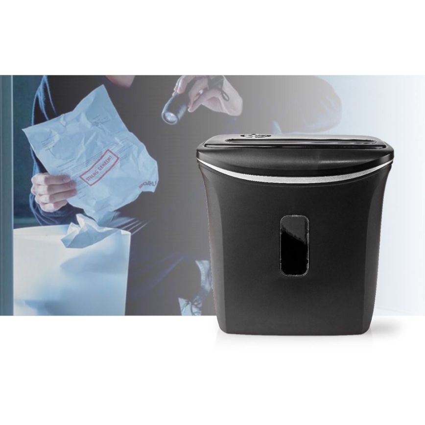 Paper shredder A4 volume 12 l 230V black